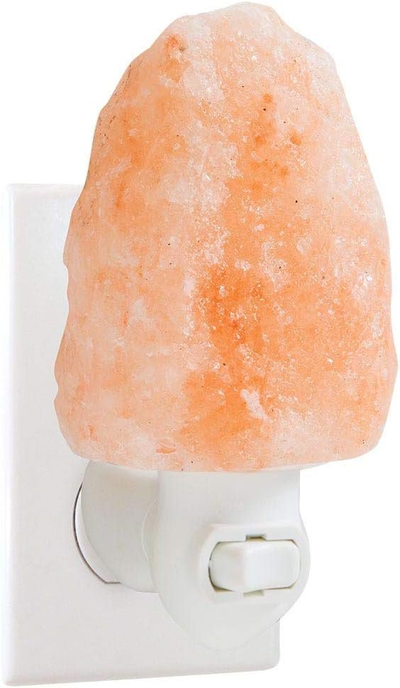 Himalayan Night Light – Natural Salt Stone Plug Rotates
