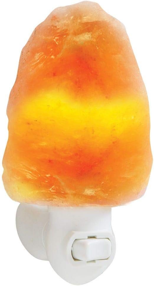 Himalayan Night Light – Natural Salt Stone Plug Rotates