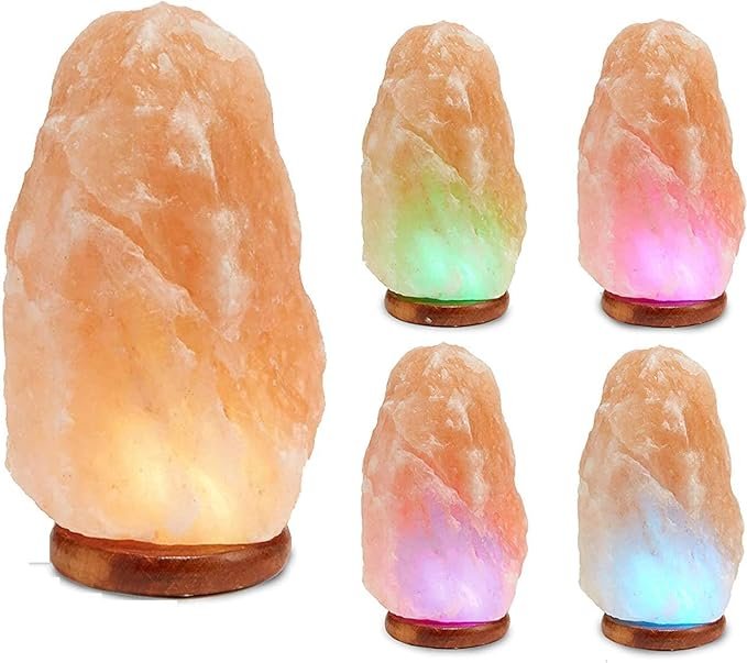 Color Changing Himalayan Salt Lamp – USB Lamp with Dimmer