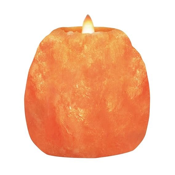 Himalayan Glow Hand Carved Salt Candle Holders
