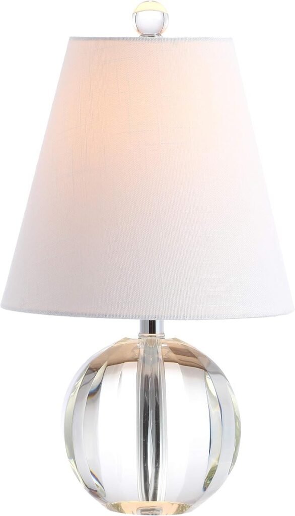 Crystal LED Table Lamp – Glam Design with Metal Accents