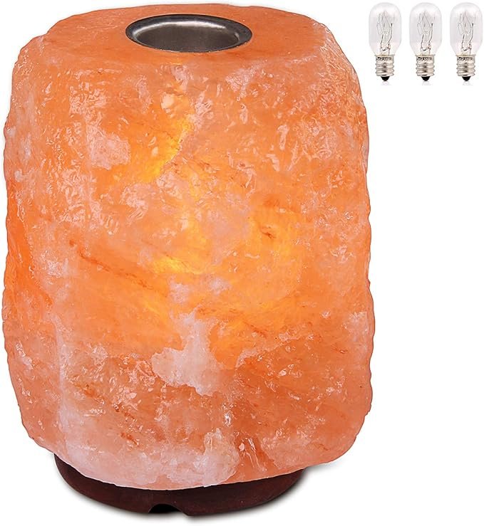 Himalayan Pink Salt Lamp Diffuser – Aromatherapy Night Light