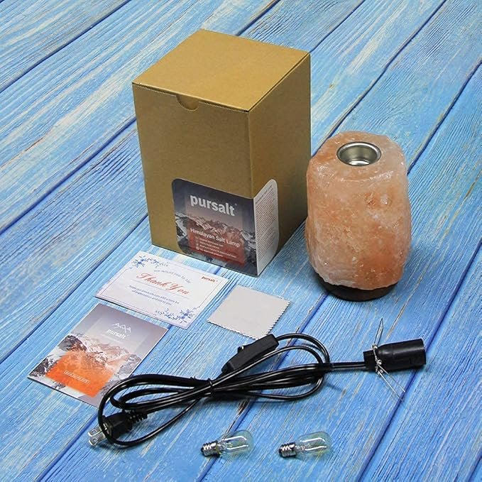 Himalayan Pink Salt Lamp Diffuser – Aromatherapy Night Light